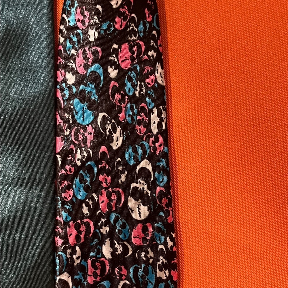 6/$25Stylish Teal and Multicolor Dogs ties Bag NWOT - Picture 9 of 11